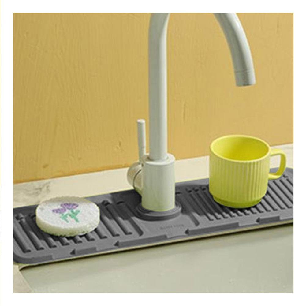 Tapete de Piso con Base Antideslizante para Cocina y Uso Diario Verde Y+Papel Regalo