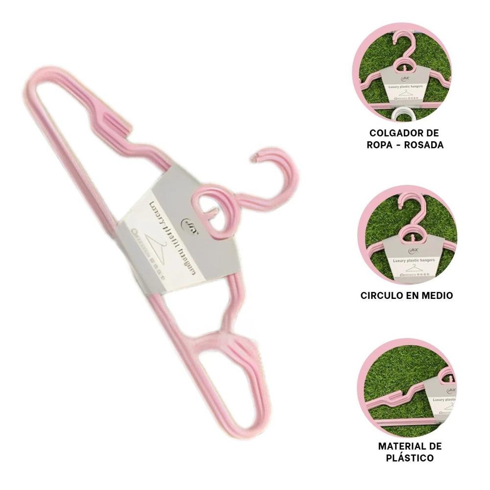 Soporte Clasico de Plastico Rosado Circulo en Medio de 4 Piezas Casa Y+Ligas Regalo