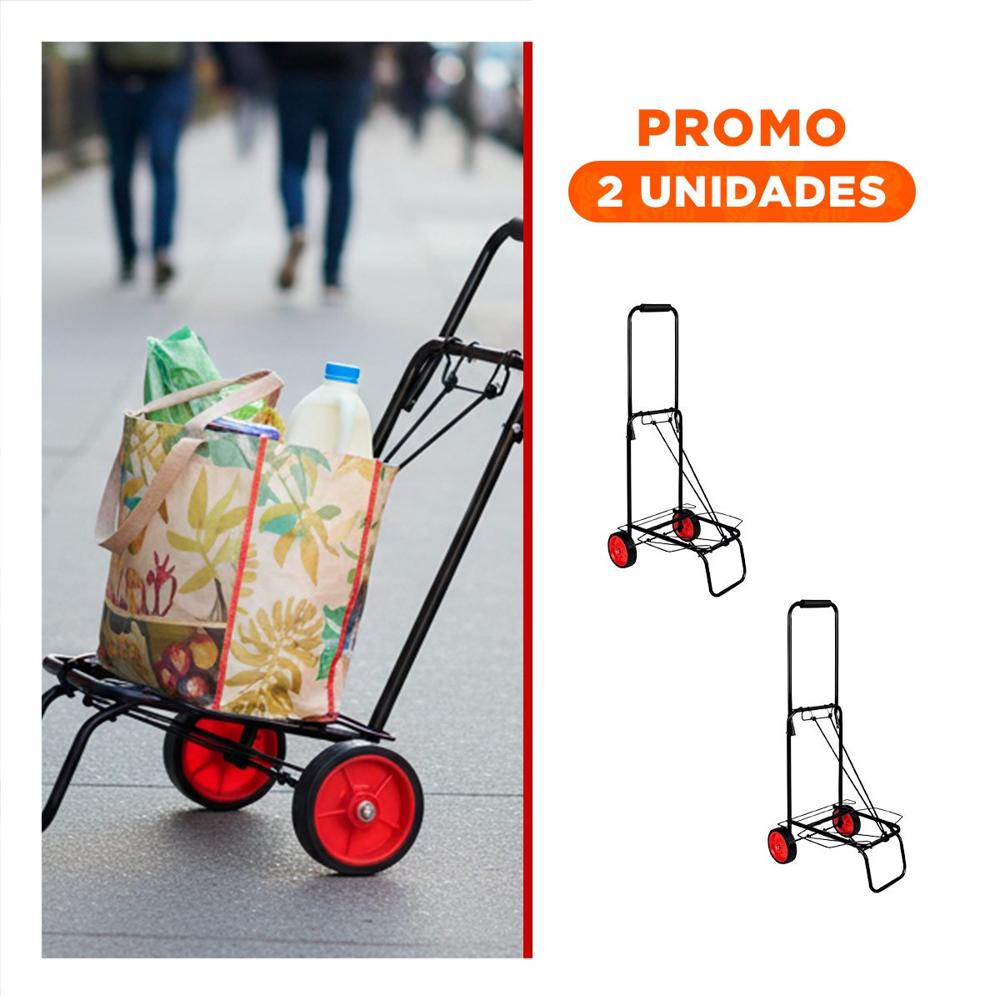 Pack2 Componente de Carga Plegable Negro con Liga para Apoyo Logistico