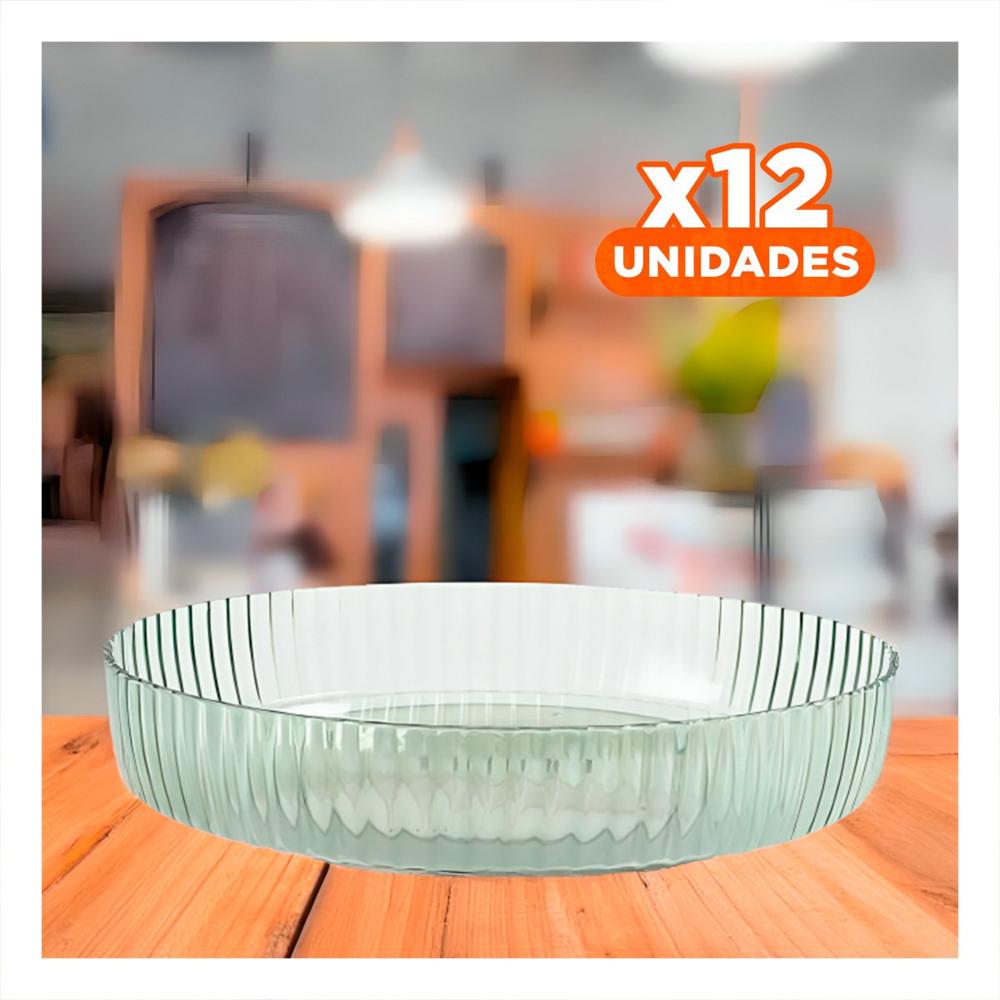 Pack12 Bandeja Para Especias Plastico 30.5x6x30.5cm Diseno Compacto Verde Y+Papel Regalo