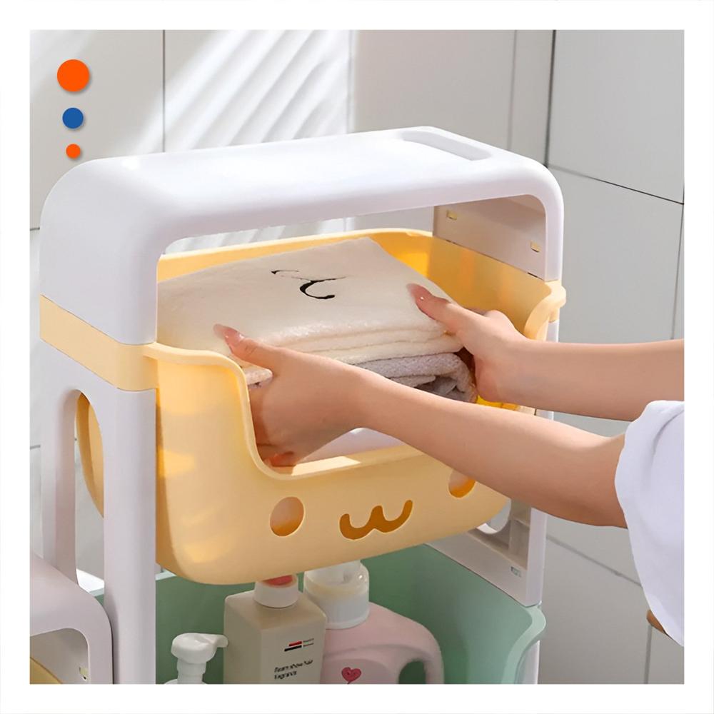 Organizador Infantil con Caritas 4 Niveles Estructura Resistente Multicolor Y+Regalo Sticker