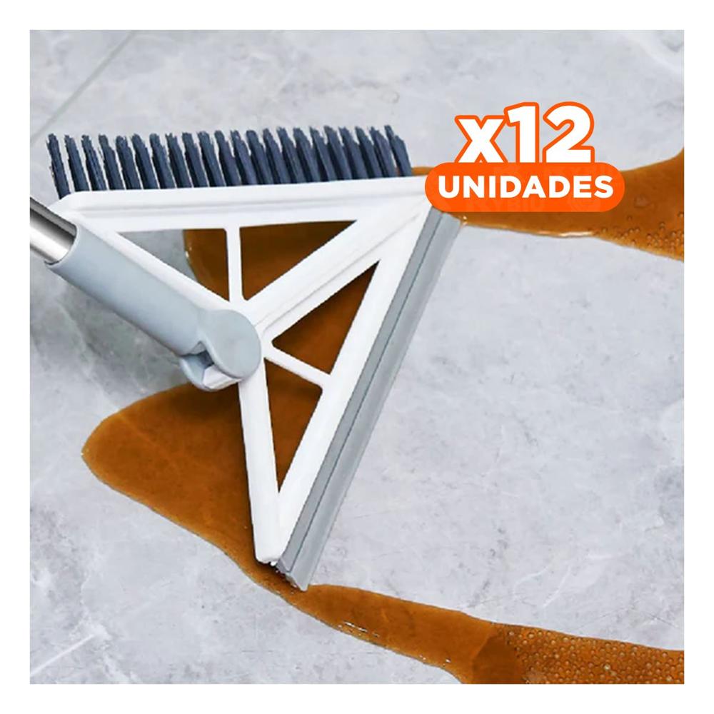 Pack12 Cepillo Profesional y Silicona 2 en 1 para Uso Diario en Hogar Blanco