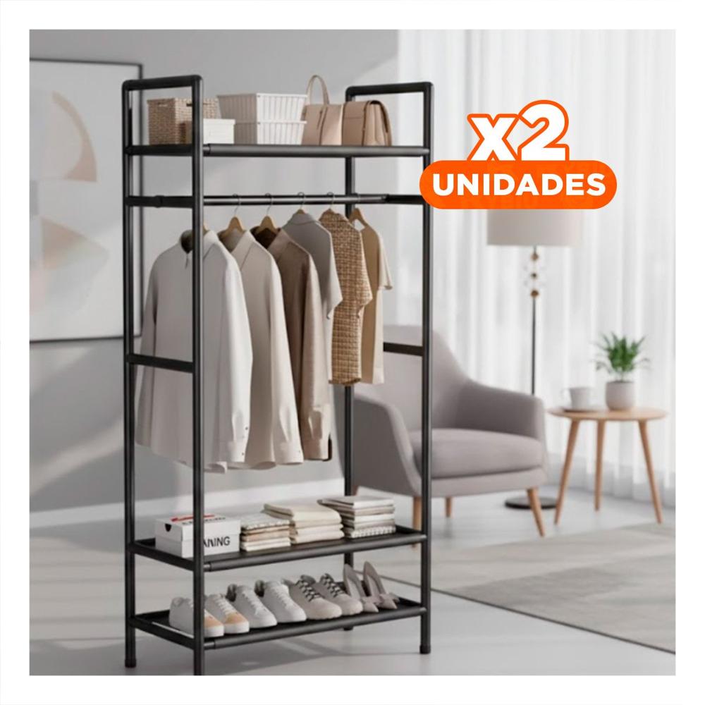 Pack2 Utilidad 3 Niveles para Mantener Orden de Prendas en Casa Y+Regalo Sticker