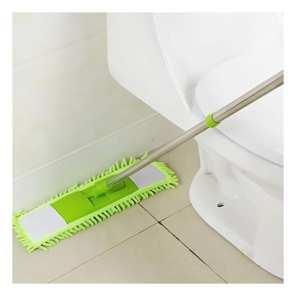 Mopa Rectangular de Microfibra Verde Absorbente para Uso Domestico Y+Papel Regalo