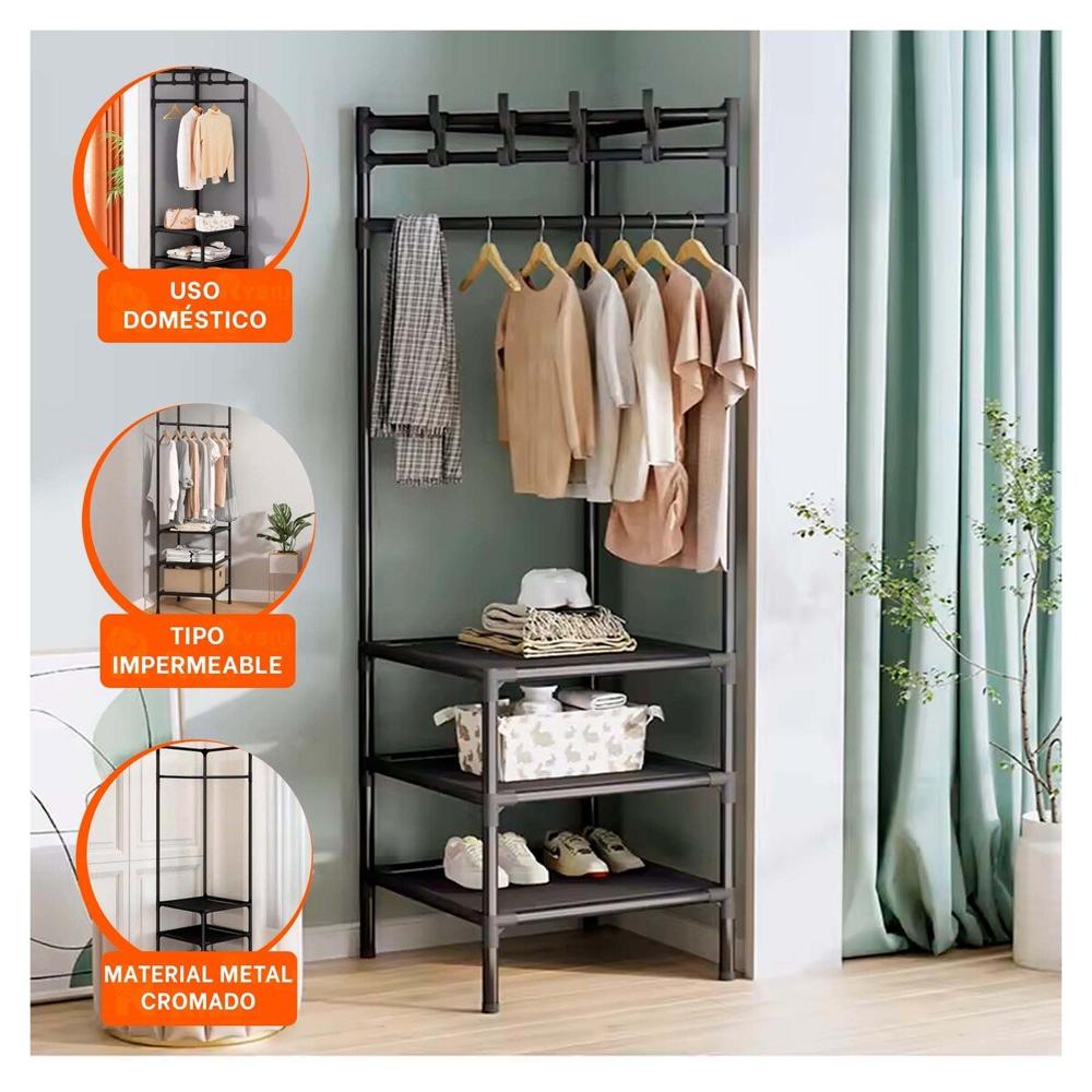 Estructura Vertical con Zapatera y Perchera para Casa y Hogar en Espacios Reducidos Y+Post It