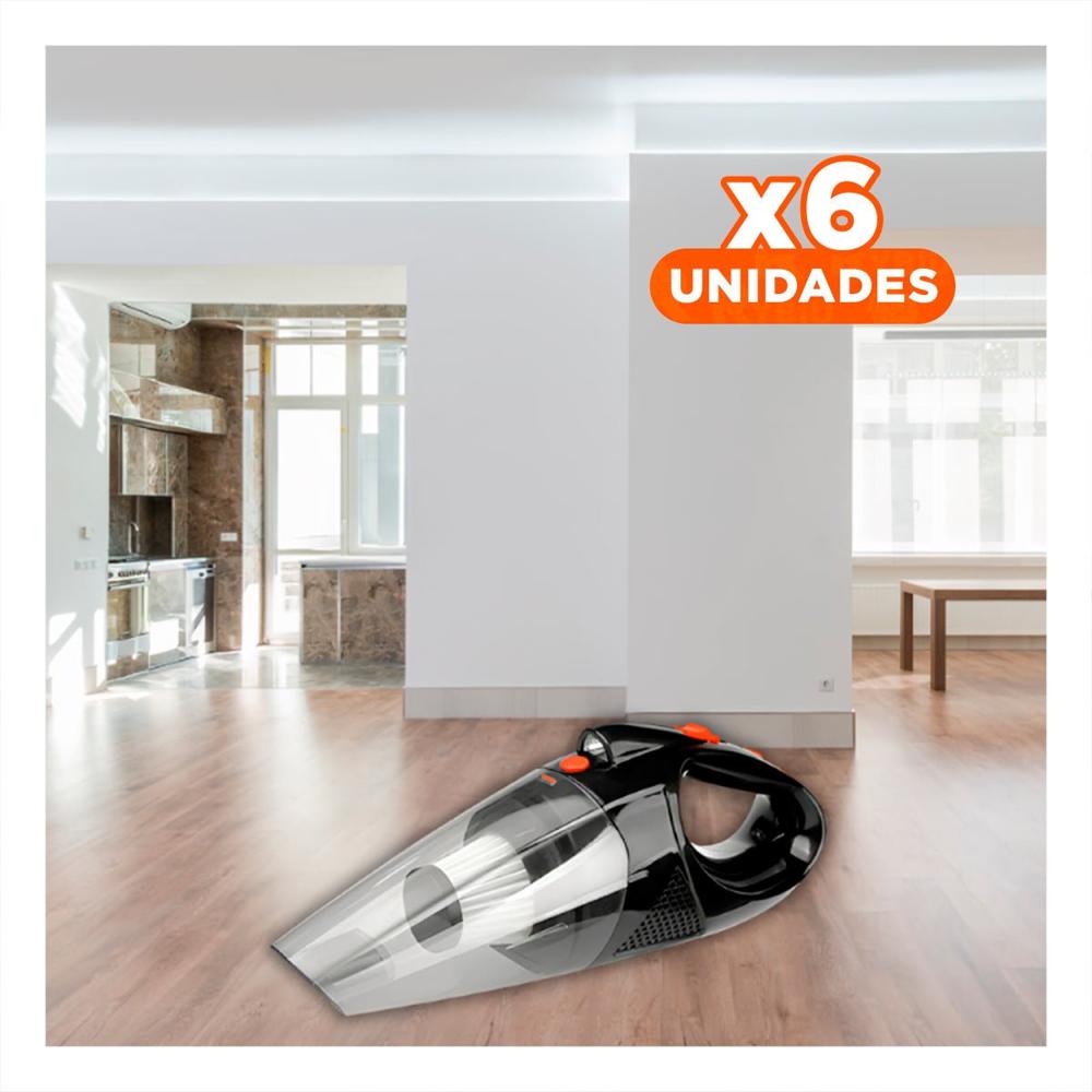 Pack6 Utensilio Portatil de Limpieza con Linterna para Auto y Casa Y+Regalo Sticker