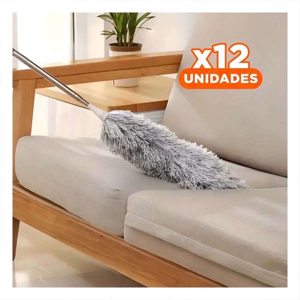 Pack12 Removedor de Polvo Expandible Practico para Rincones Altos Plomo Pro