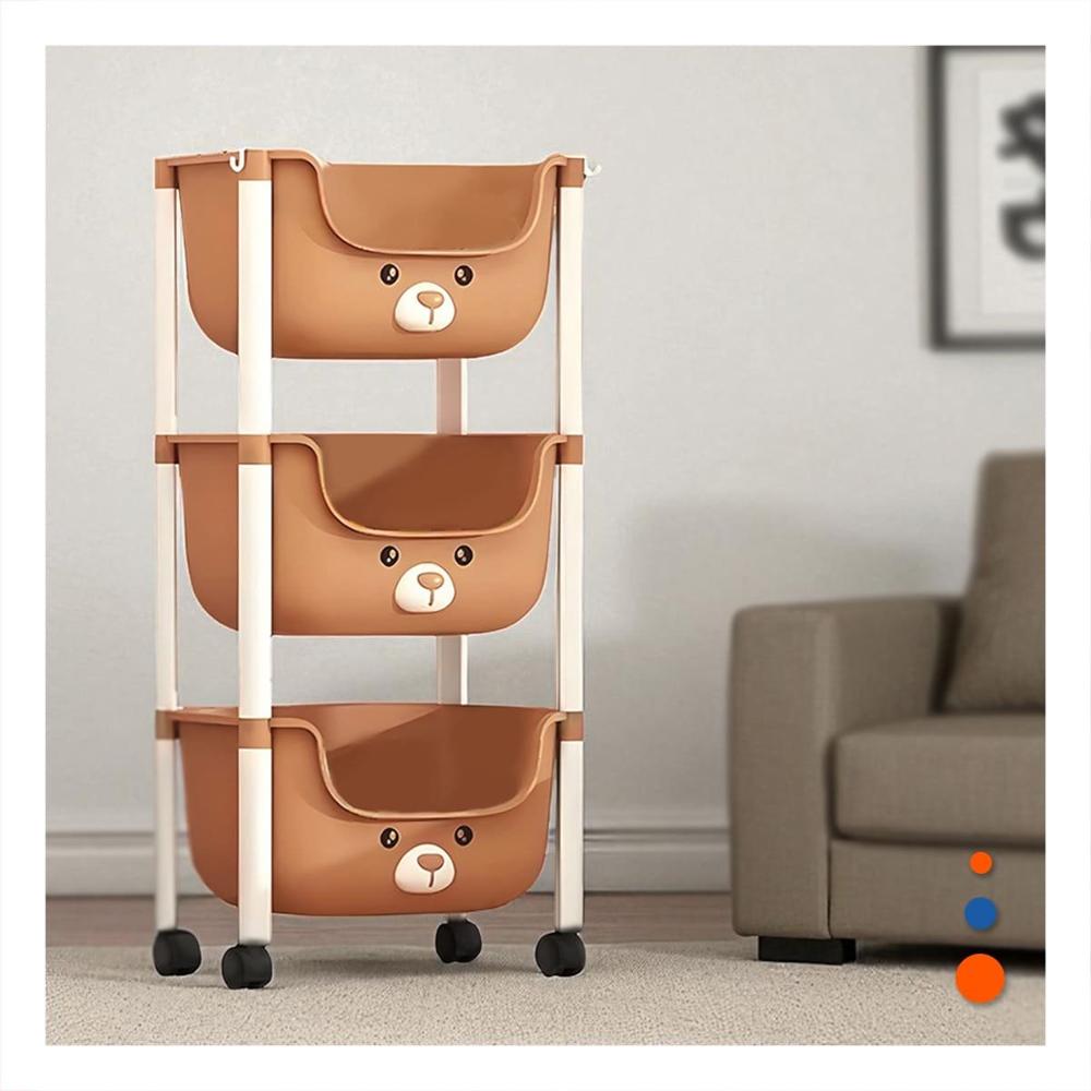 Modulo Kawaii 3 Niveles Compacto y Versatil Estilo Osito Marron Y+Post It