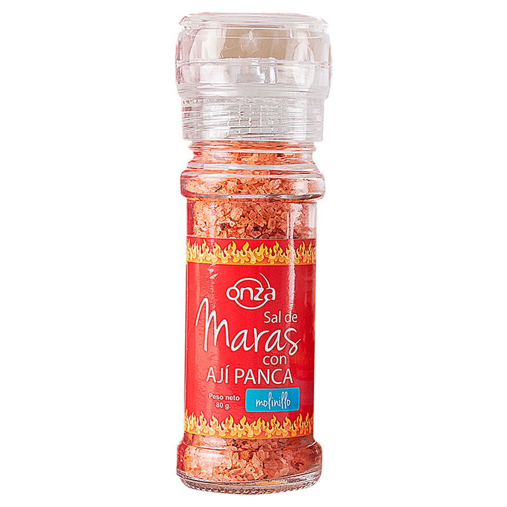 Sal de Maras ONZA Ají Panca Molinillo Frasco 80g