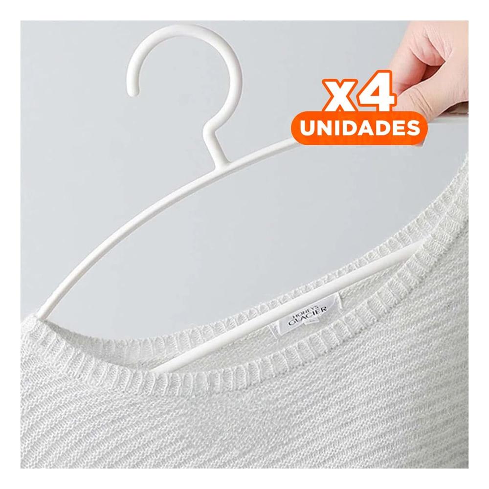 Pack4 Soporte Diario de Plastico Blanco Media Luna de 4 Piezas para Casa