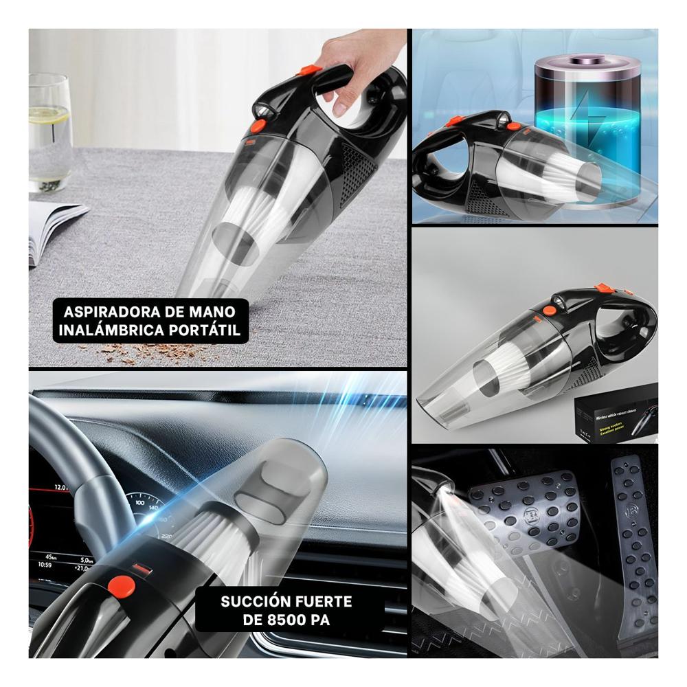 Solucion de Limpieza Portatil con Linterna para Escritorio y Vehiculo