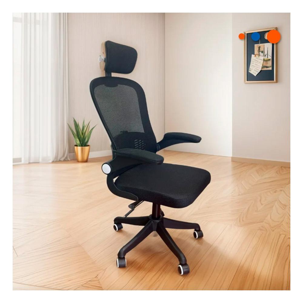 Butaca Clasica de Oficina para Escritorios de Trabajo Negro Y+Regalo Sticker