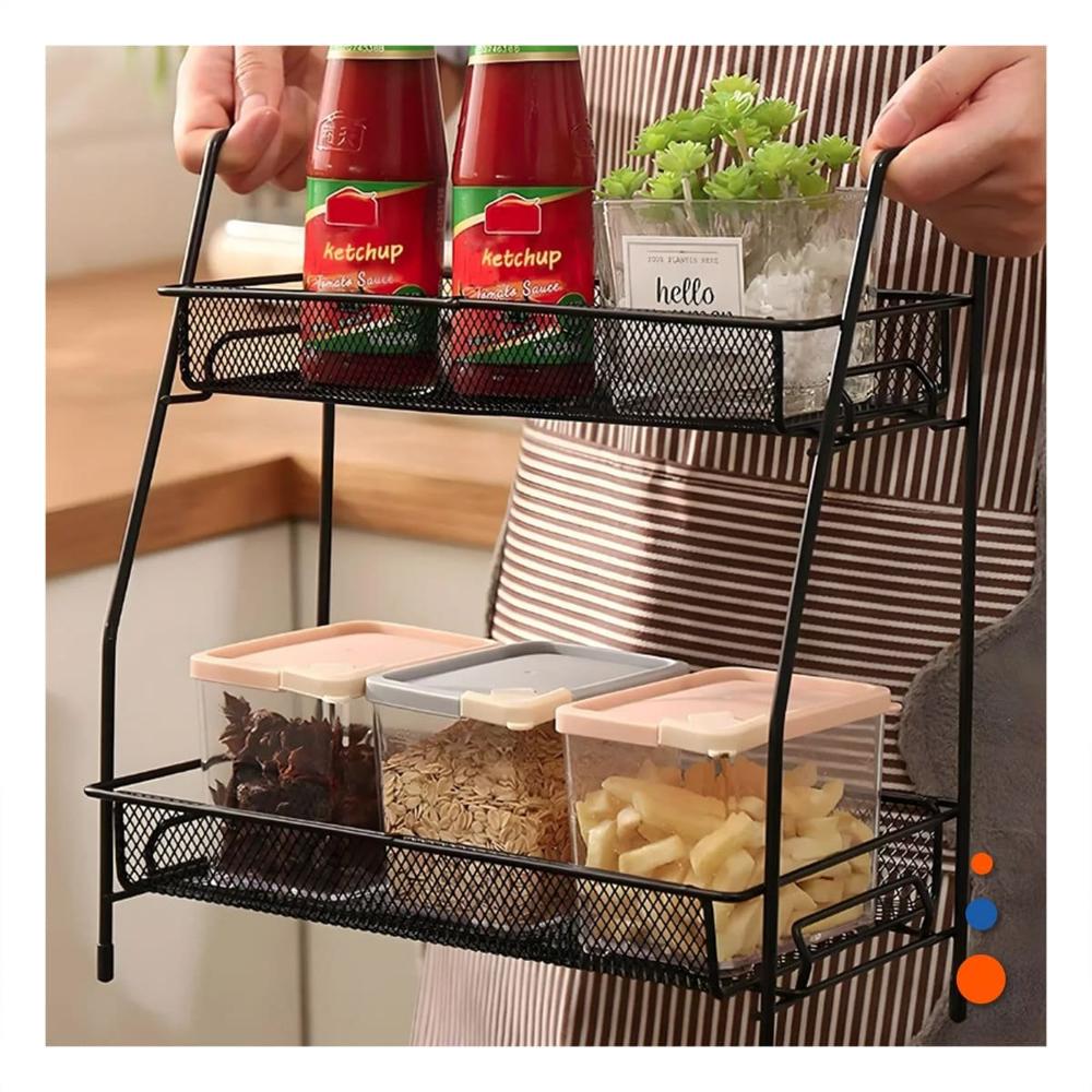 Organizador 2 Niveles Multiuso Practico para Orden Diario Negro Y+Post It