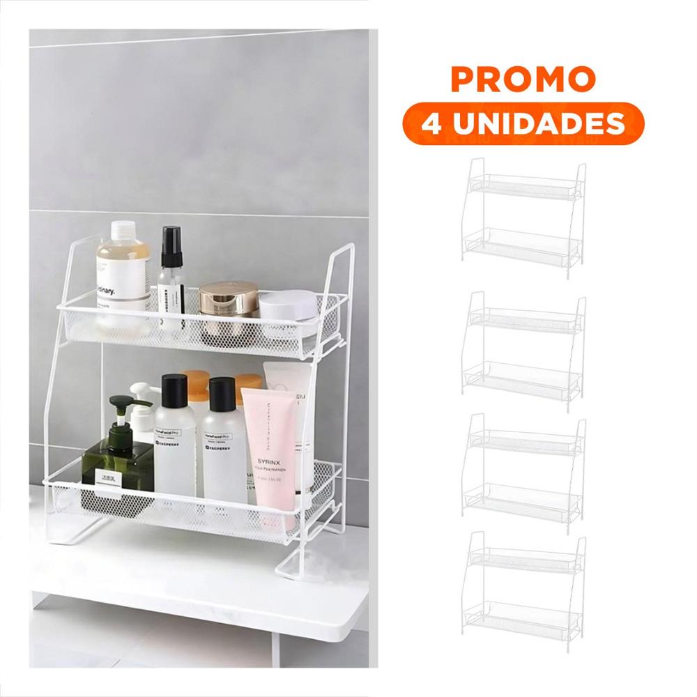 Pack4 Modulo de 2 Niveles Multiuso Seguro y Facil Blanco Y+Regalo Sticker