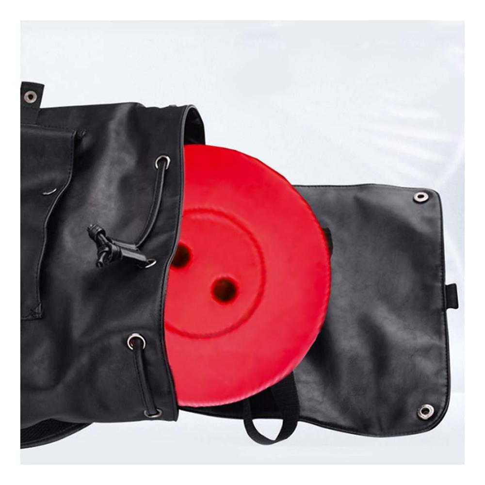 Banco practica 3 seguros portatiles tapa rojo centro negro para terraza Y+Regalo Sticker