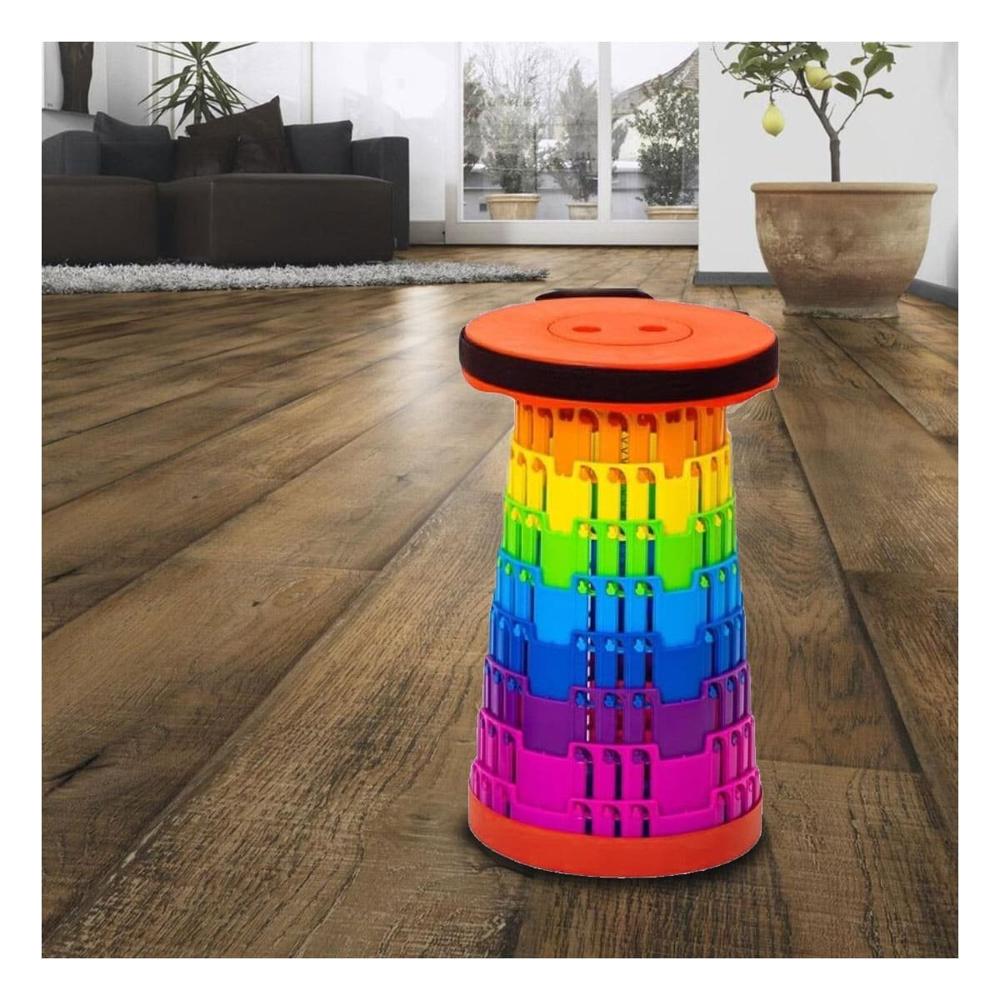 Banco Portatil Plegable con Seguros para Uso Diario en Hogar y Casa Y+Regalo Sticker