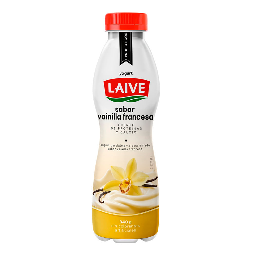 Yogurt LAIVE Bio Vainilla Francesa Botella 340g