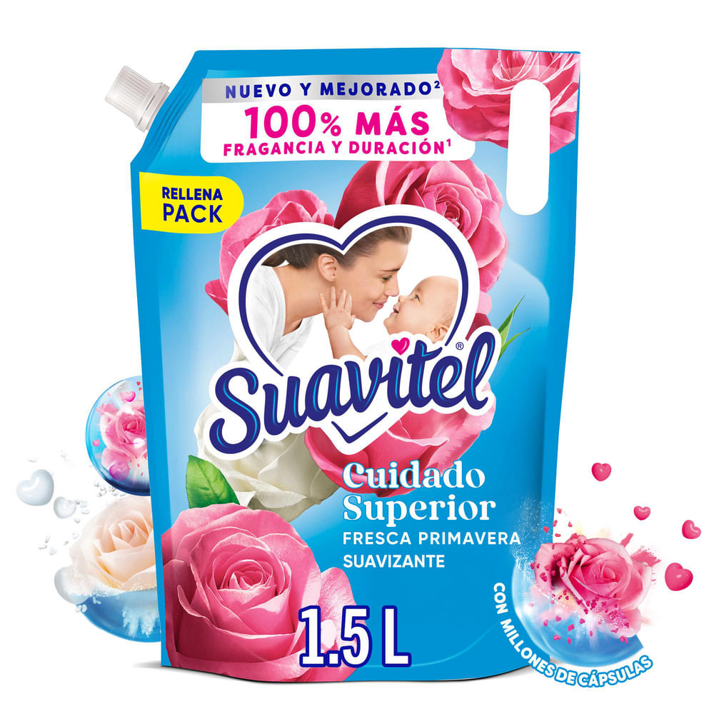 Suavizante SUAVITEL Fresca Primavera Doypack 1.5L