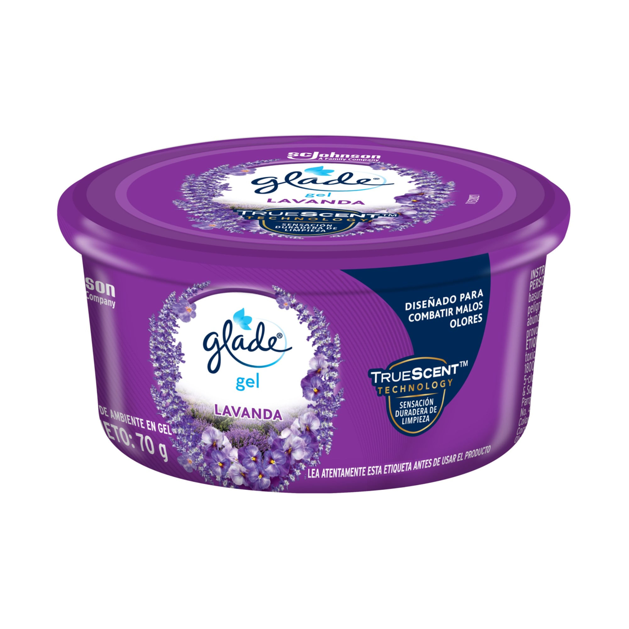 Ambientador Gel GLADE Lavanda Pote 70g