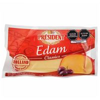 Queso Edam PRÉSIDENT Cheese Wedge Envase 225g