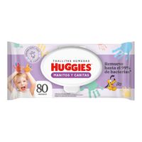 Toallitas Húmedas HUGGIES Manitos y Carita Desechables Paquete 80un