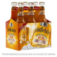 Cerveza SCHÖFFERHOFER Toronja Botella 330ml Paquete 6un