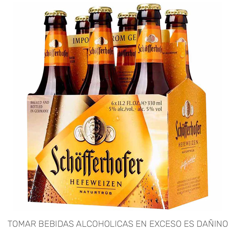 Cerveza SCHÖFFERHOFER Botella 330ml Pack 6un