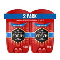 Pack OLD SPICE Desodorante para Hombre en Barra Fresh Frasco 50g x 2un