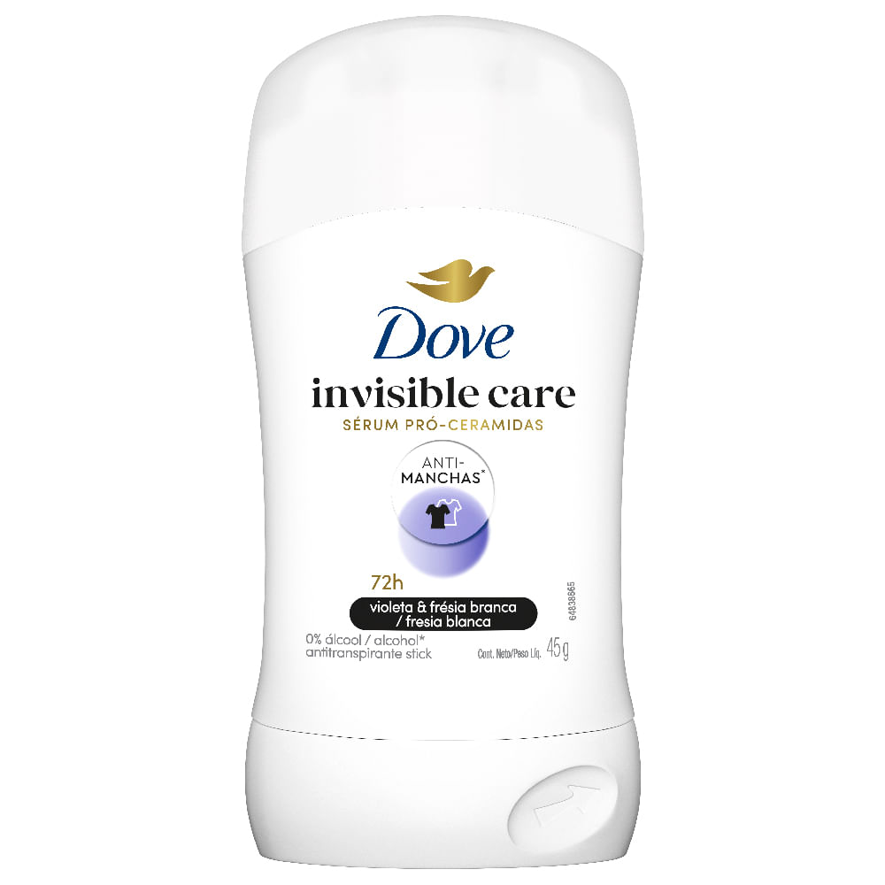 Desodorante para Mujer en Barra DOVE Invisible Dry Frasco 45g
