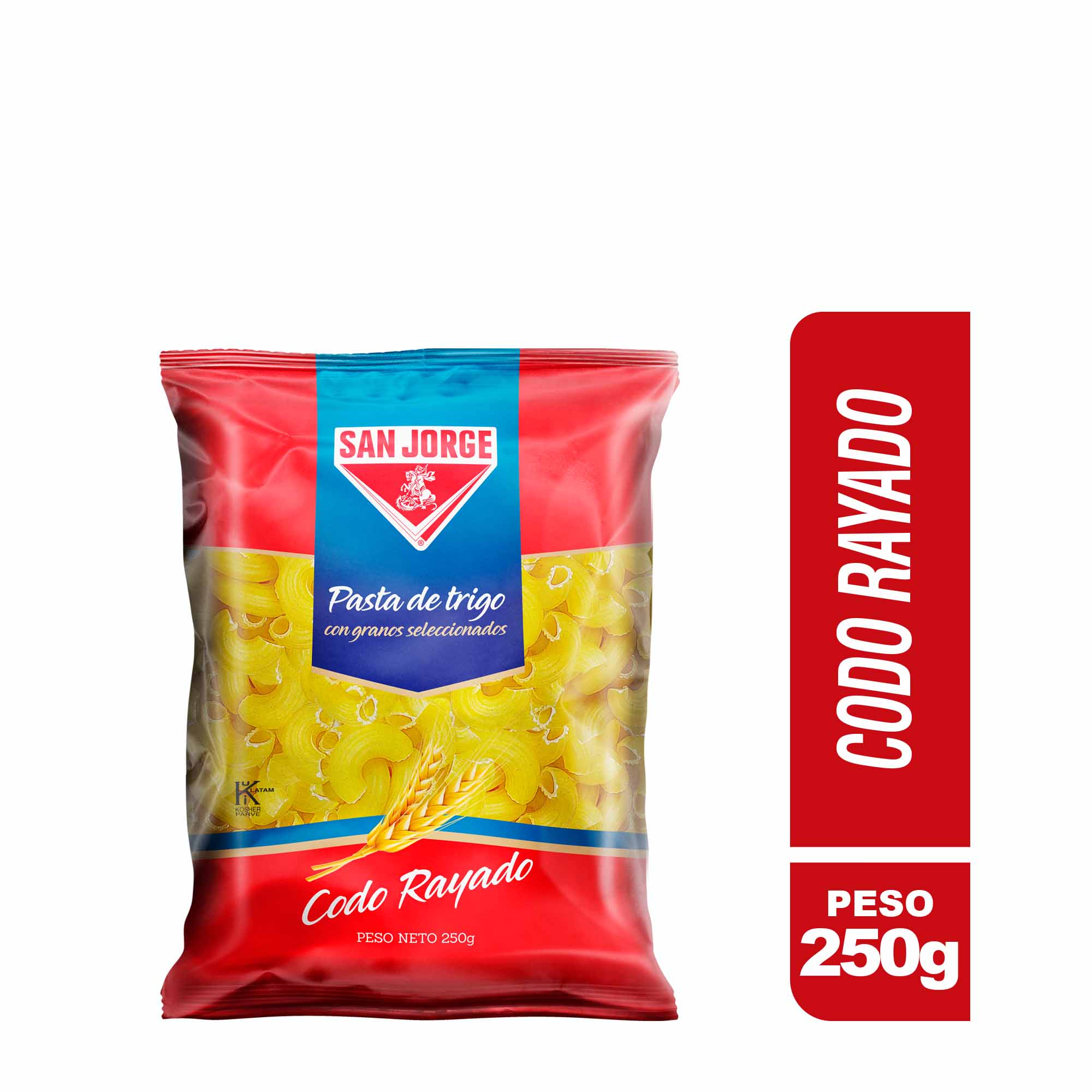 Fideos Codo Rayado SAN JORGE Bolsa 250g