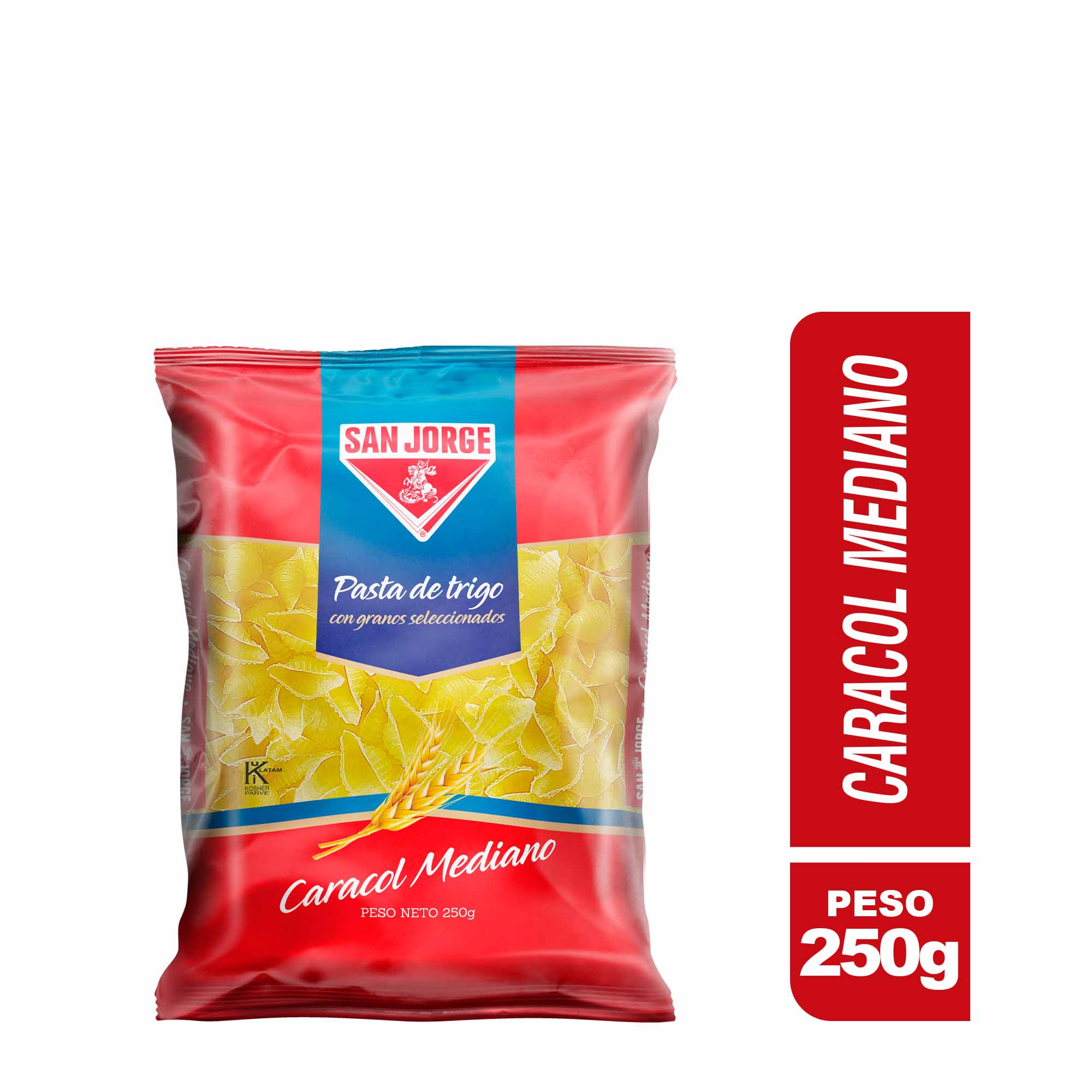 Fideos Caracol SAN JORGE Mediano Bolsa 250g