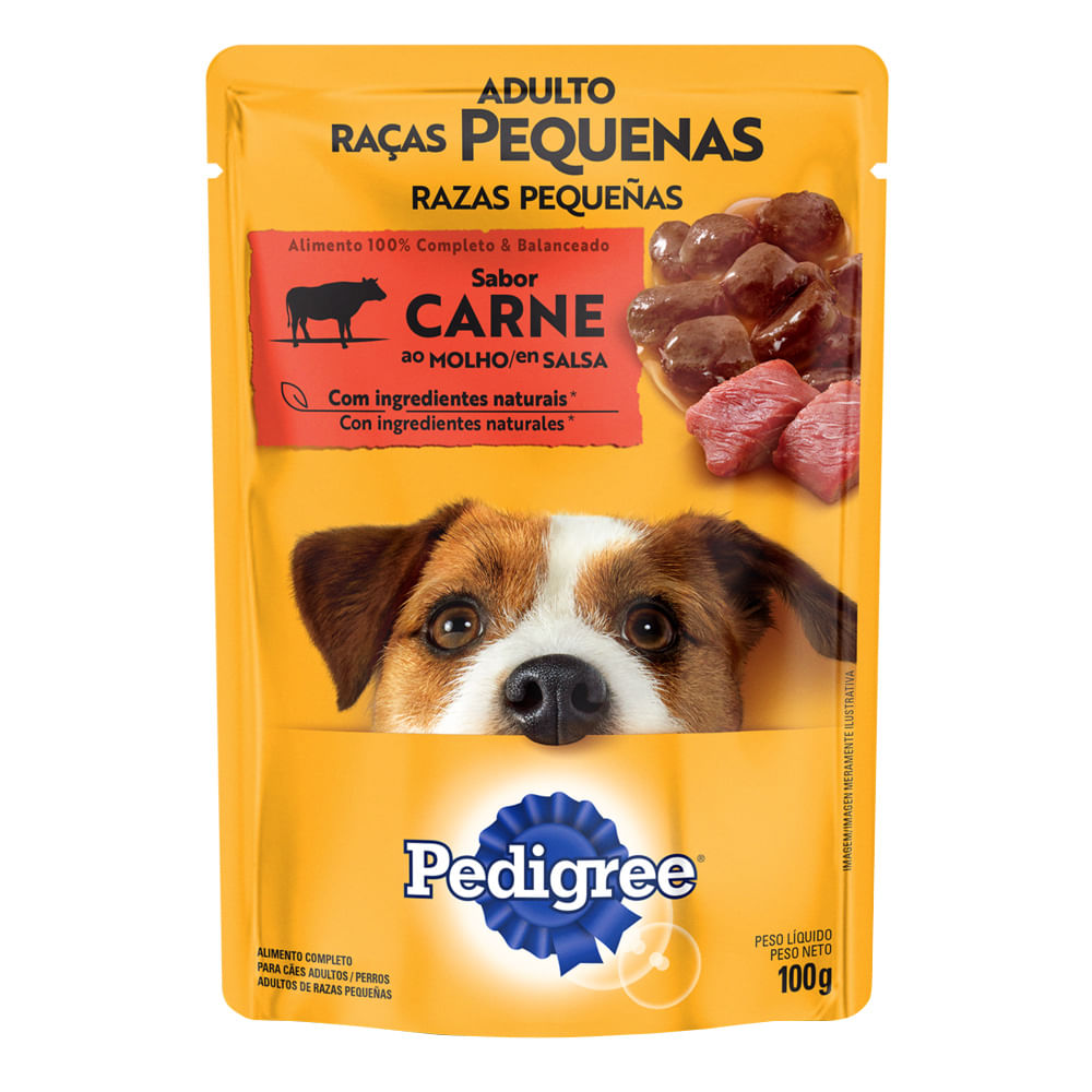 Alimento Húmedo para Perro PEDIGREE Razas Pequeñas Carne 100g