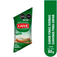Queso Crema LAIVE Finas Hierbas Paquete 80g