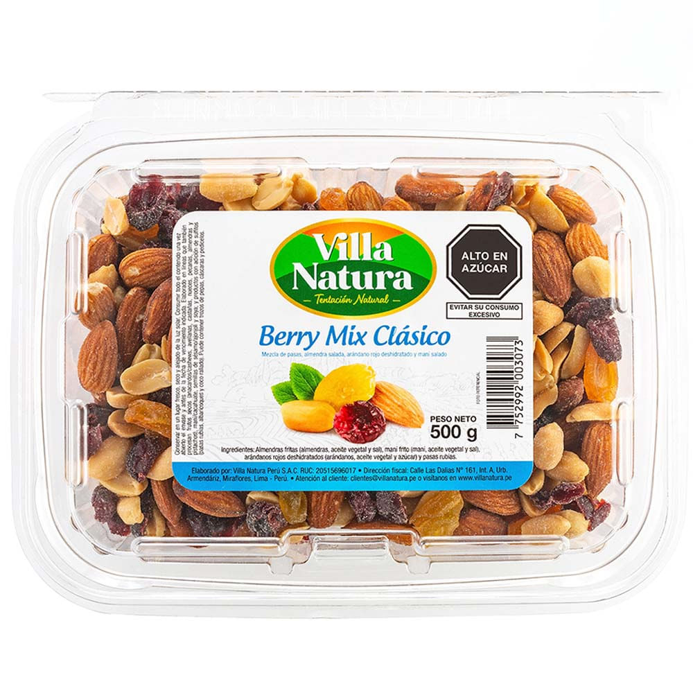 Mix Clásico Berry VILLA NATURA Táper 500g