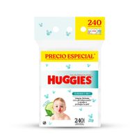 Toallitas Húmedas HUGGIES Cuidado 4 en 1 Desechables Paquete 240un