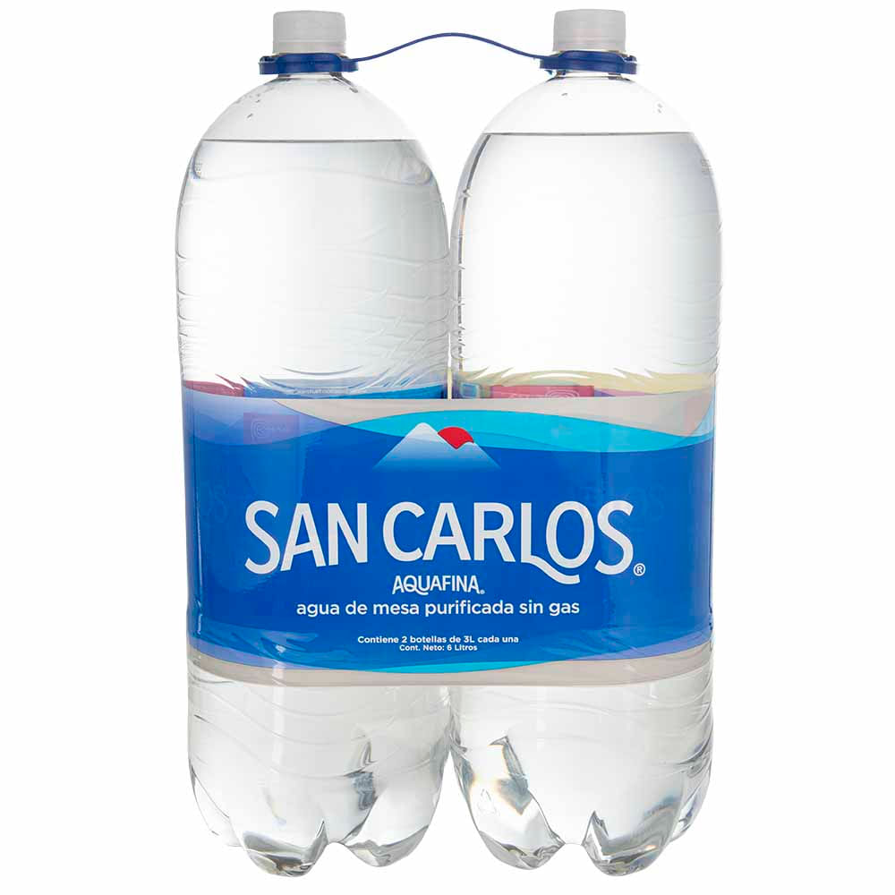 Agua sin Gas SAN CARLOS Botella 3L Paquete 2un