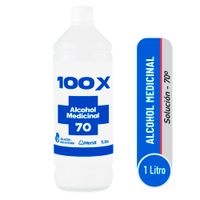 Alcohol Medicinal 100X 70° Frasco 1L