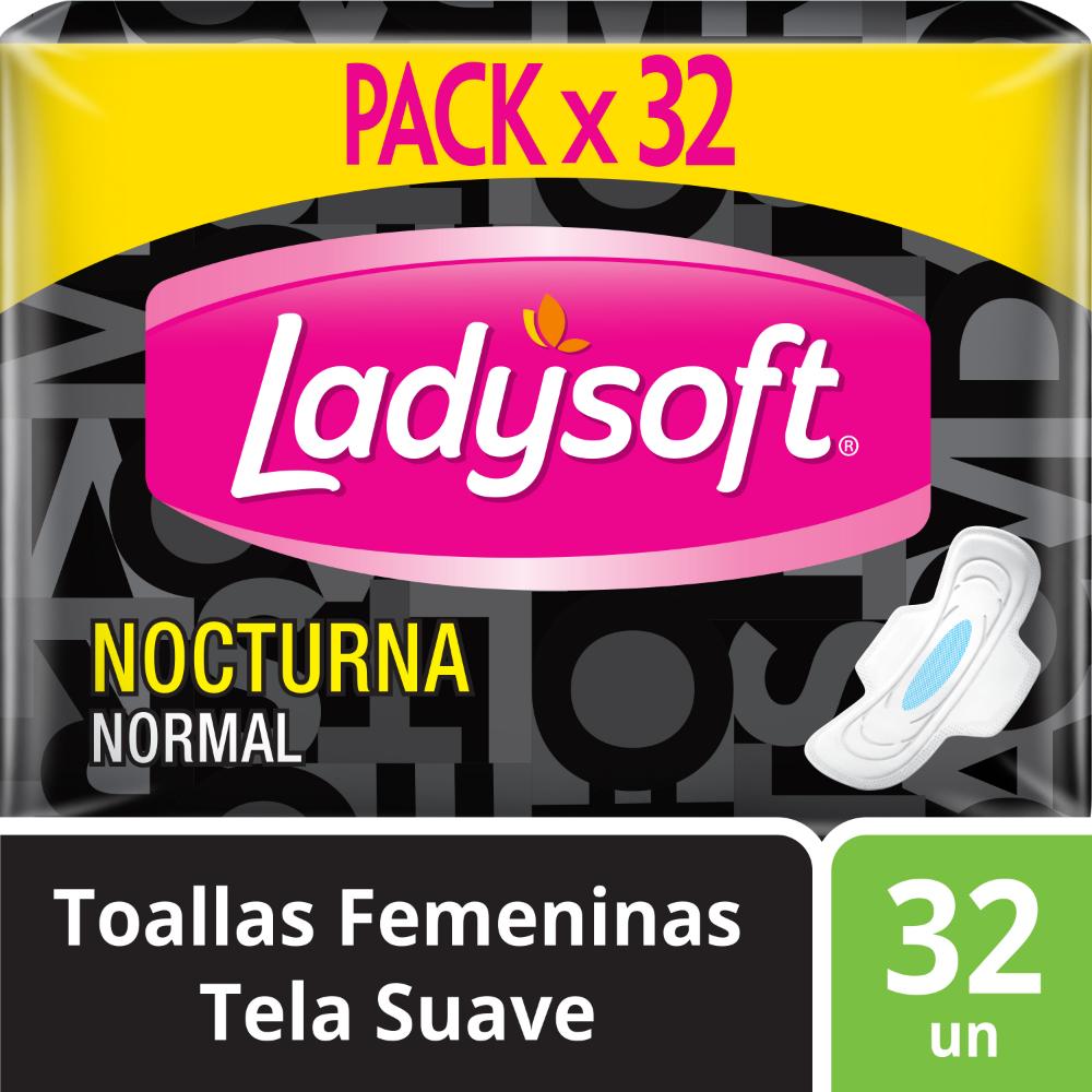 Toalla Higiénica LADYSOFT Nocturna Paquete 32un