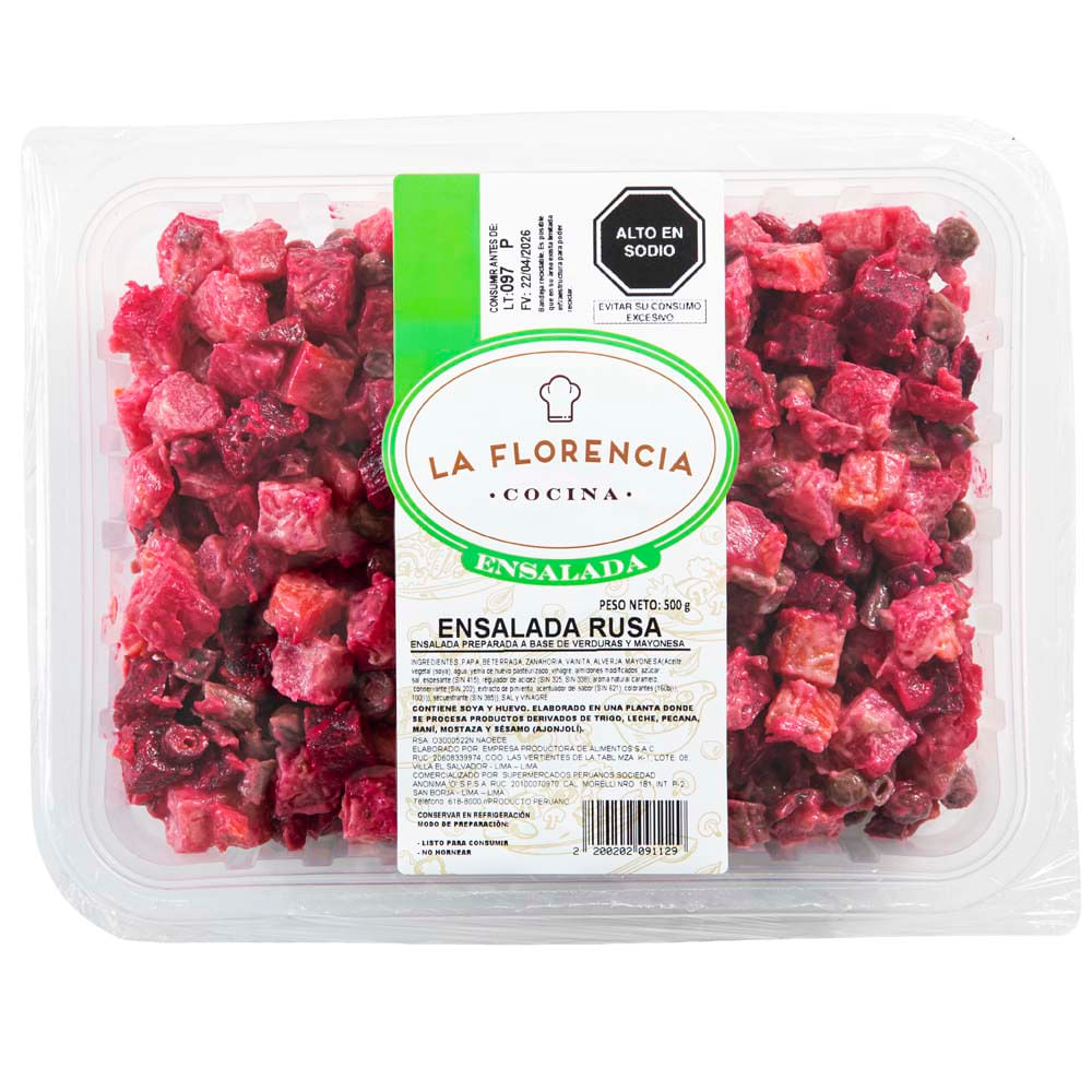 Ensalada Rusa LA FLORENCIA Bandeja 500g