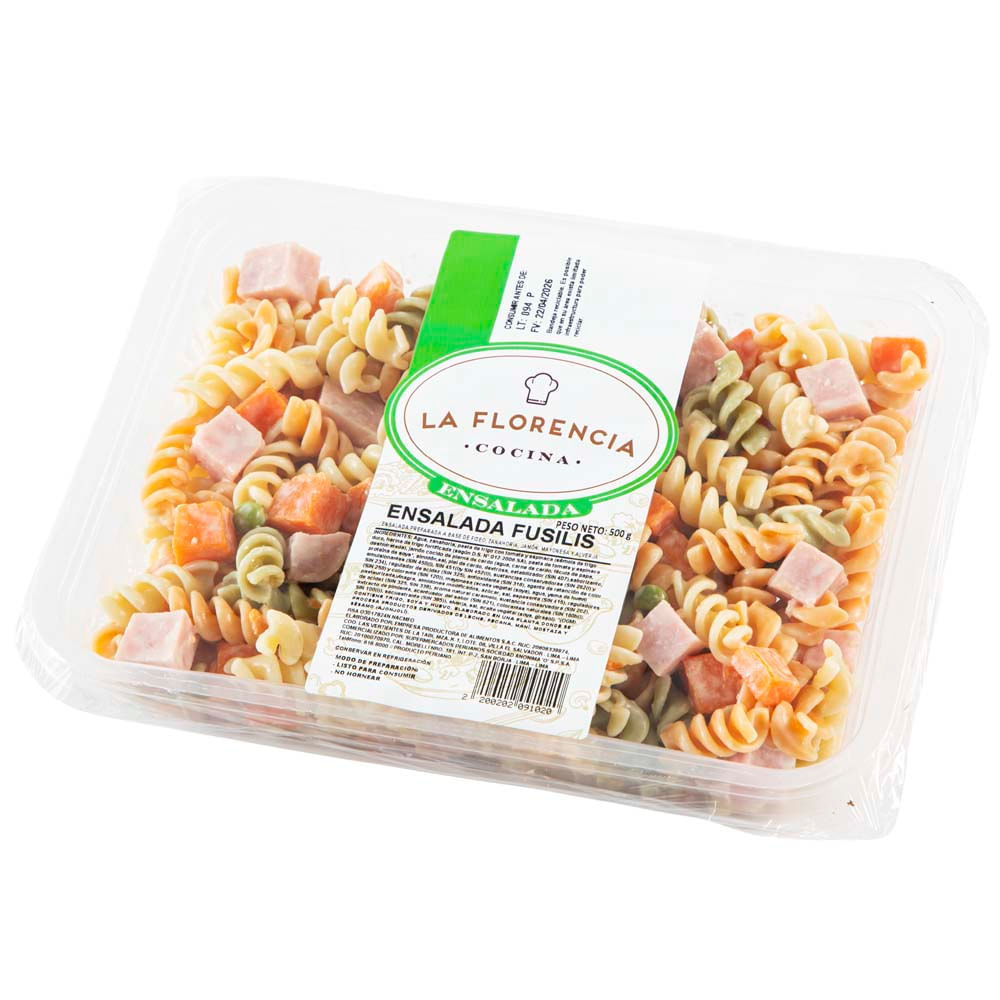 Ensalada Fusilli LA FLORENCIA Bandeja 500g