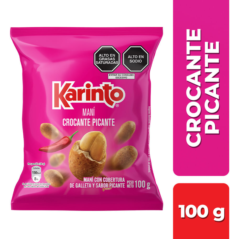 Maní KARINTO Crocante Picante Bolsa 100g