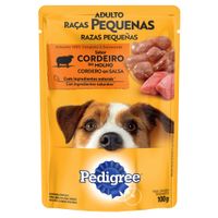 Alimento Húmedo para Perro PEDIGREE Razas Pequeñas Cordero Pouch Caja 100g
