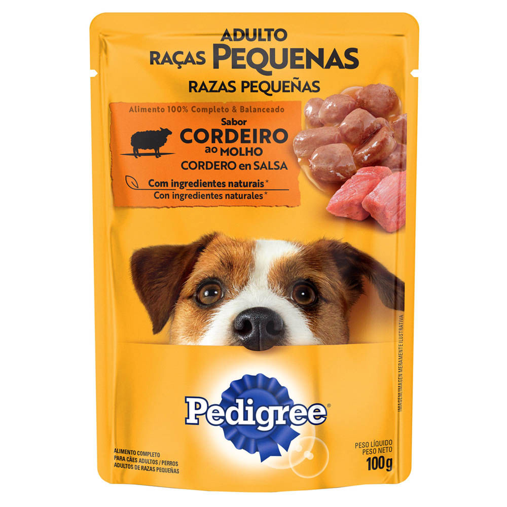 Alimento Húmedo para Perro PEDIGREE Razas Pequeñas Cordero Pouch Caja 100g