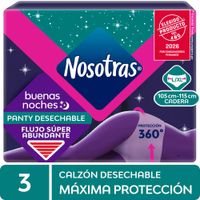 Calzón Nocturno NOSOTRAS ""L-XL"" Buenas Noches Paquete 3un