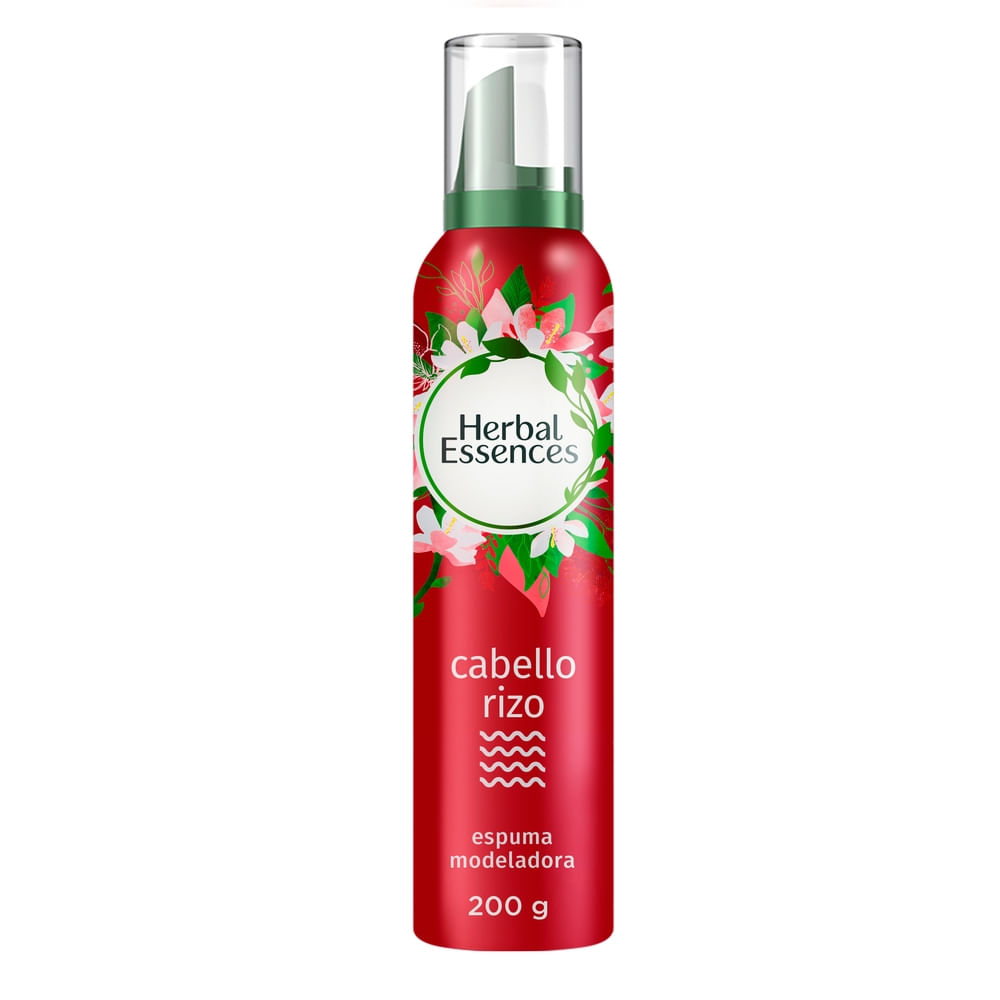 Espuma Modeladora HERBAL ESSENCES para Cabello Rizo Botella 200g