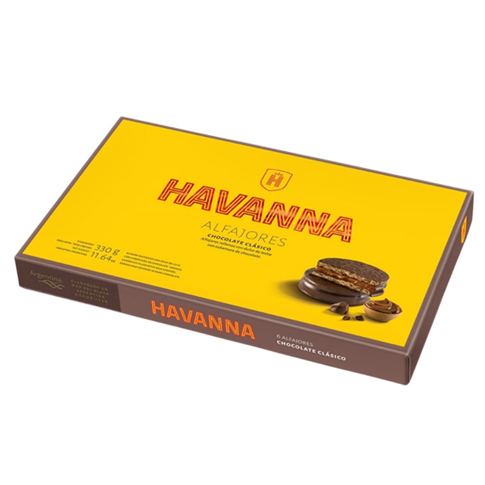 Alfajores de Chocolate HAVANNA Caja 6un
