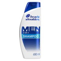 Shampoo HEAD & SHOULDERS Men 3 en 1 Control Caspa Botella 650ml