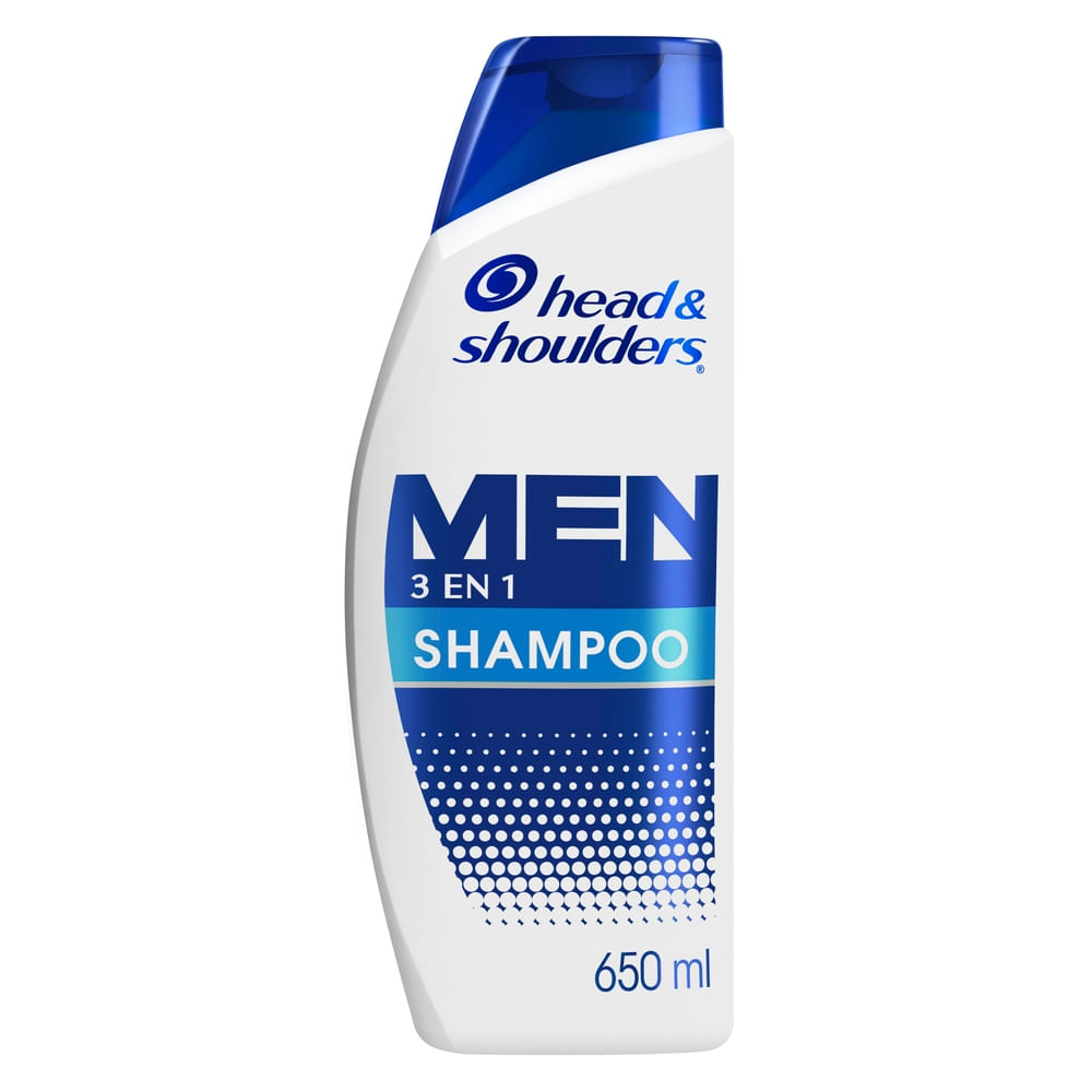 Shampoo HEAD & SHOULDERS Men 3 en 1 Control Caspa Botella 650ml