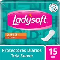 Protectores Diarios LADYSOFT Clásicos Paquete 15un