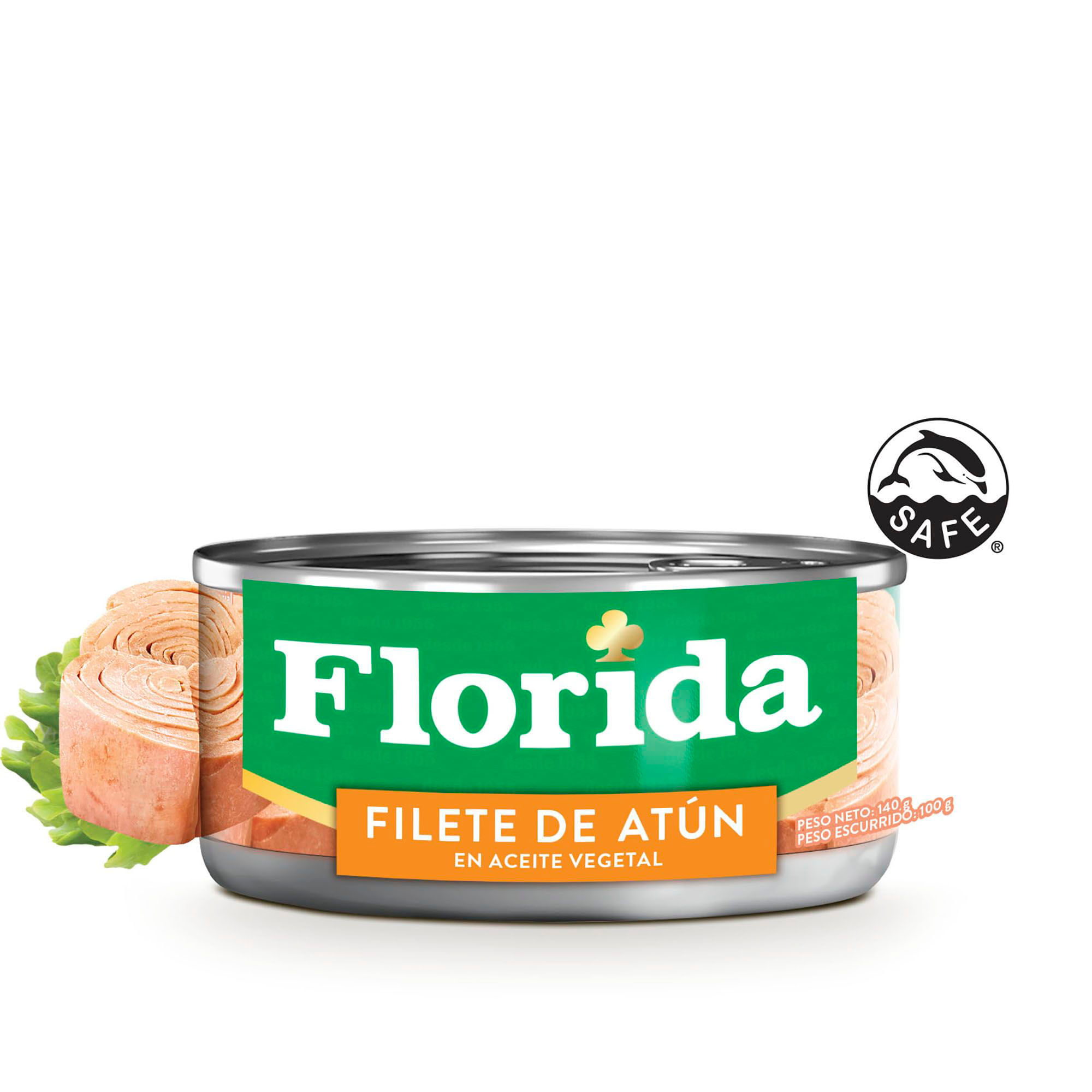 Filete de Atún en Aceite Vegetal FLORIDA Lata 140g